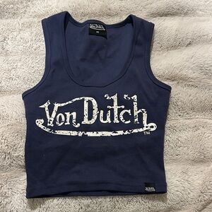Von Dutch Dark Blue Women's Tank Top